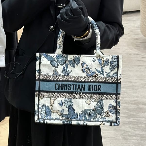 【ディオール Dior】BOOK TOTE バッグ スモール ロゴ M1265ZESR_M933